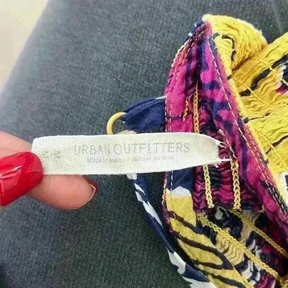 Urban Outfitters Dahlia One Shoulder Cotton Mini Dress sz medium M - Picture 9 of 11